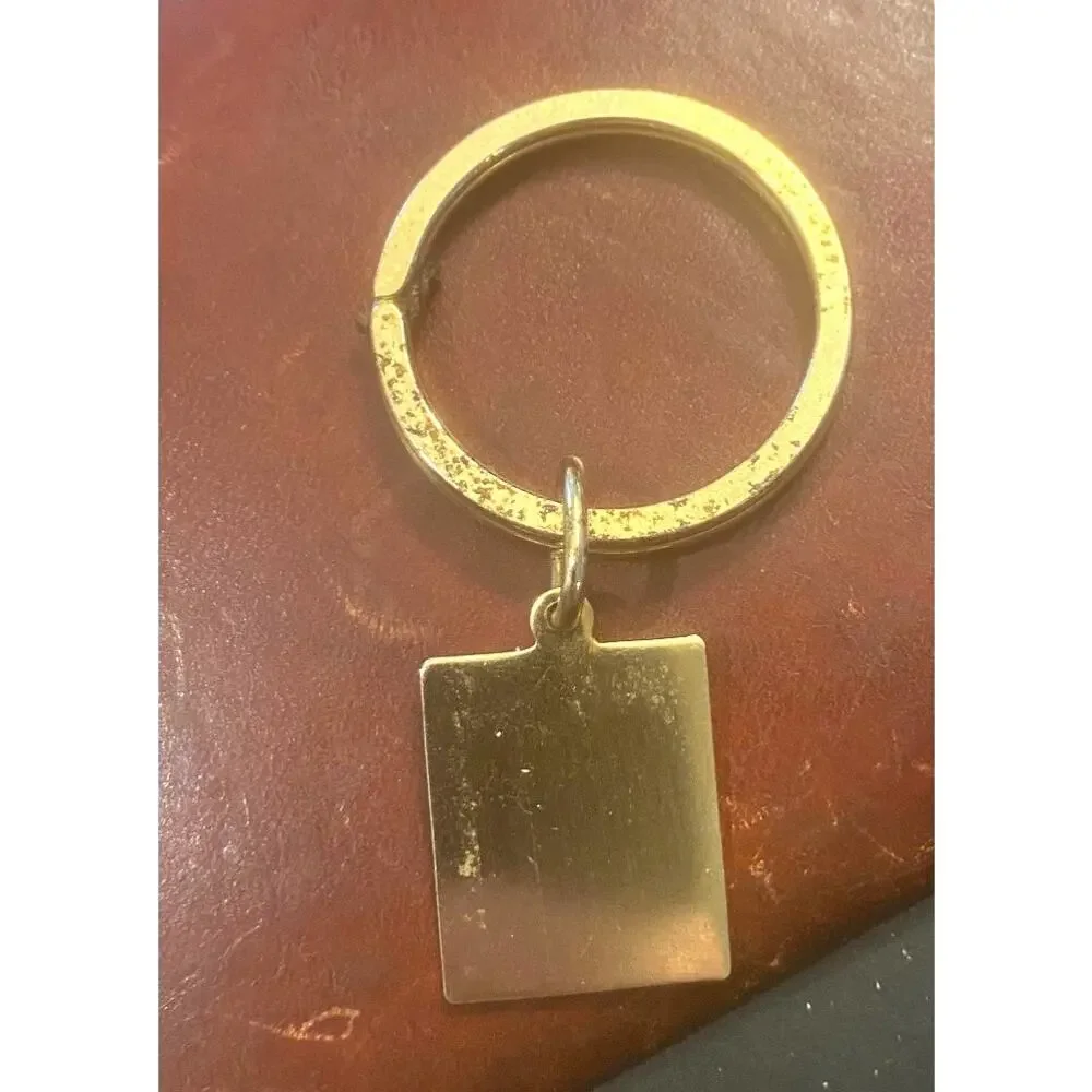 VTG Gold Tone Key Ring, Space for Monoram